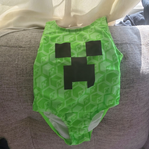Girls Mincarft swimming suit - Picture 1 of 2